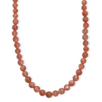 D'Joy AAA Golden Sunstone Beaded Necklace in 18K Vermeil YG Over Sterling Silver 110.00 ctw (18-20 inches)