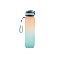 HiDR9 32oz Water Bottle with Flip Top Lock Lid - Ombre Orange/Blue