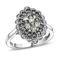 D’Joy Narsipatnam Alexandrite, White Zircon Ring in Rhodium Over Sterling Silver (Size 7.0) 1.00 ctw - Sticky add to cart bar