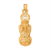 24K Yellow Gold Pixiu Pendant without Chain 1 Grams