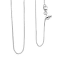 Box Chain Necklace Sterling Silver with Adjustable Ball 2.15 Grams 20 Inches - Sticky add to cart bar