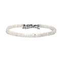 Rainbow Moonstone 20.00 ctw Moonlit Whisper Beaded Bracelet in Rhodium Over Sterling Silv (7.25 In) - Sticky add to cart bar