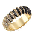 Simulated Diamond Enameled Eternity Ring in Goldtone (Size 10.0) - Sticky add to cart bar