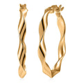 Luxoro Twisted Ribbon Earrings in 10K Yellow Gold 1.35 Grams - Sticky add to cart bar