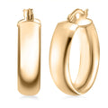 Luxoro 10K Yellow Gold Classic Hoop Earrings 2.38 Grams - Sticky add to cart bar