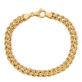 Luxoro Fancy Link Chain Bracelet in 10K Yellow Gold (7.25 In) 5.45 Grams - Sticky add to cart bar