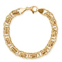 Luxoro Eternal Links Chain Bracelet in 10K Yellow Gold (7.25 In) 4.87 Grams