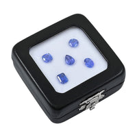 Set of 5 AAAA Tanzanite (Trillion, Octagon, Pear, Cushion or Round Shape) 5.00 ctw