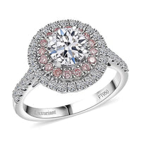 Luxuriant Lab Grown White and Pink Diamond VS 1.75 ctw Ring in 950 Platinum 6.10 Grams