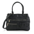 Cee Klein Taupe Faux Leather Multi-Compartment Shoulder Bag (14x4x10) - Sticky add to cart bar