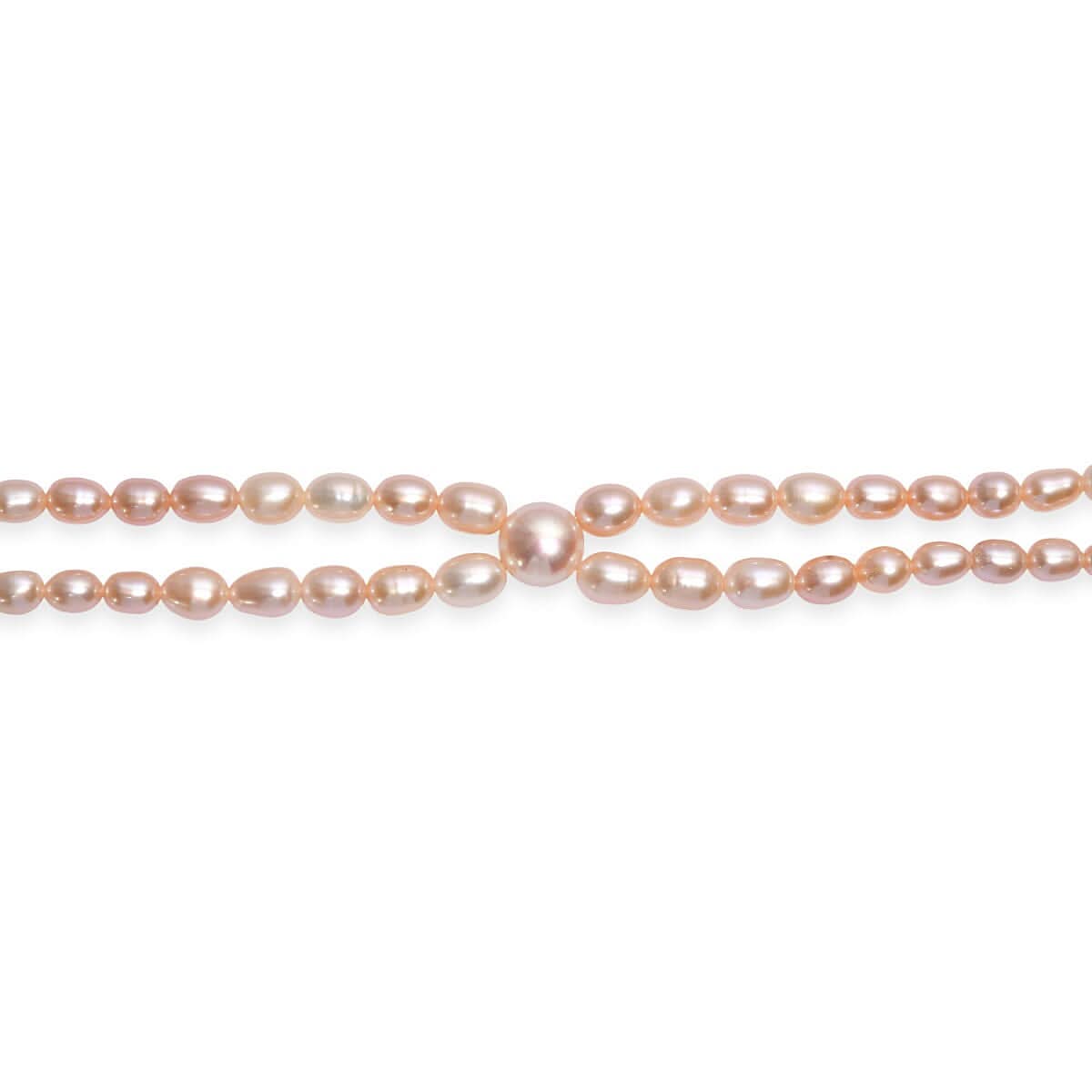 D'Joy Peach Freshwater Pearl Bracelet in 18K Vermeil Yellow Gold Over Sterling Silver (7.25 In)