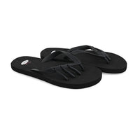 Pedi-Chic Black Flip Flops - L