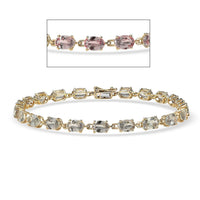 Luxoro 10K Yellow Gold AAA Turkizite Bracelet (7.25 In) 11.15 ctw