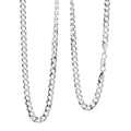 Light Cuban Chain Necklace in Sterling Silver 11.9 Grams 22 Inches - Sticky add to cart bar