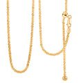 14K Yellow Gold Over Sterling Silver Chain Necklace with Adjustable Ball 9.2 Grams 24 Inches - Sticky add to cart bar