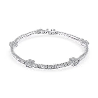 NY CLOSEOUT 950 Platinum Luxuriant Lab Grown Diamond (VVS - EF) Bracelet (13.35 g) (7.25 In) 5.25 ctw