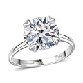 IGI Certified 950 Platinum Luxuriant Lab Grown Diamond (G, VS) and Lab Grown Blue Diamond (IR) Ring (Size 9.0) 5.00 ctw - Sticky add to cart bar
