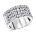 Luxuriant Lab Grown Diamond 2.14 ctw Ring in Sterling Silver (Size 10.0) - Sticky add to cart bar