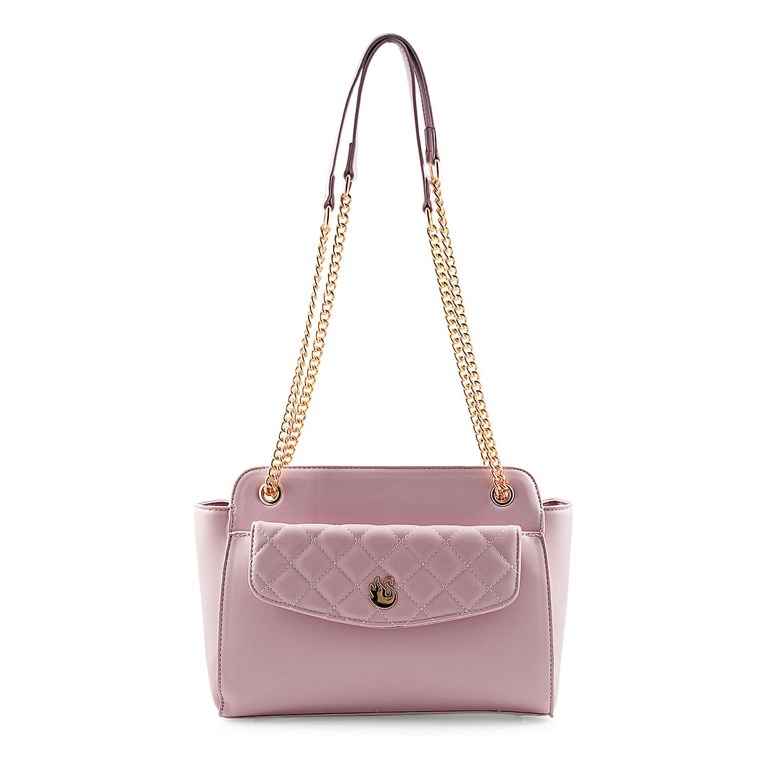 Gloria Vanderbilt Blush Quilted Faux Leather Shoulder Bag