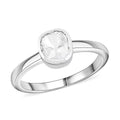 Lab Grown Polki Diamond 0.25 ctw Ring in Sterling Silver (Size 10.0) - Sticky add to cart bar