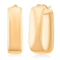 Italian 10K Yellow Gold 6mm Paperclip Hoop Earrings 1.56 Grams - Sticky add to cart bar