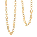 Italian 10K Yellow Gold Prestige Link Necklace 20 Inches 8.15 Grams - Sticky add to cart bar