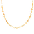 Italian 10K Yellow Gold Graduated Mirror Necklace 20 Inches 2.26 Grams - Sticky add to cart bar