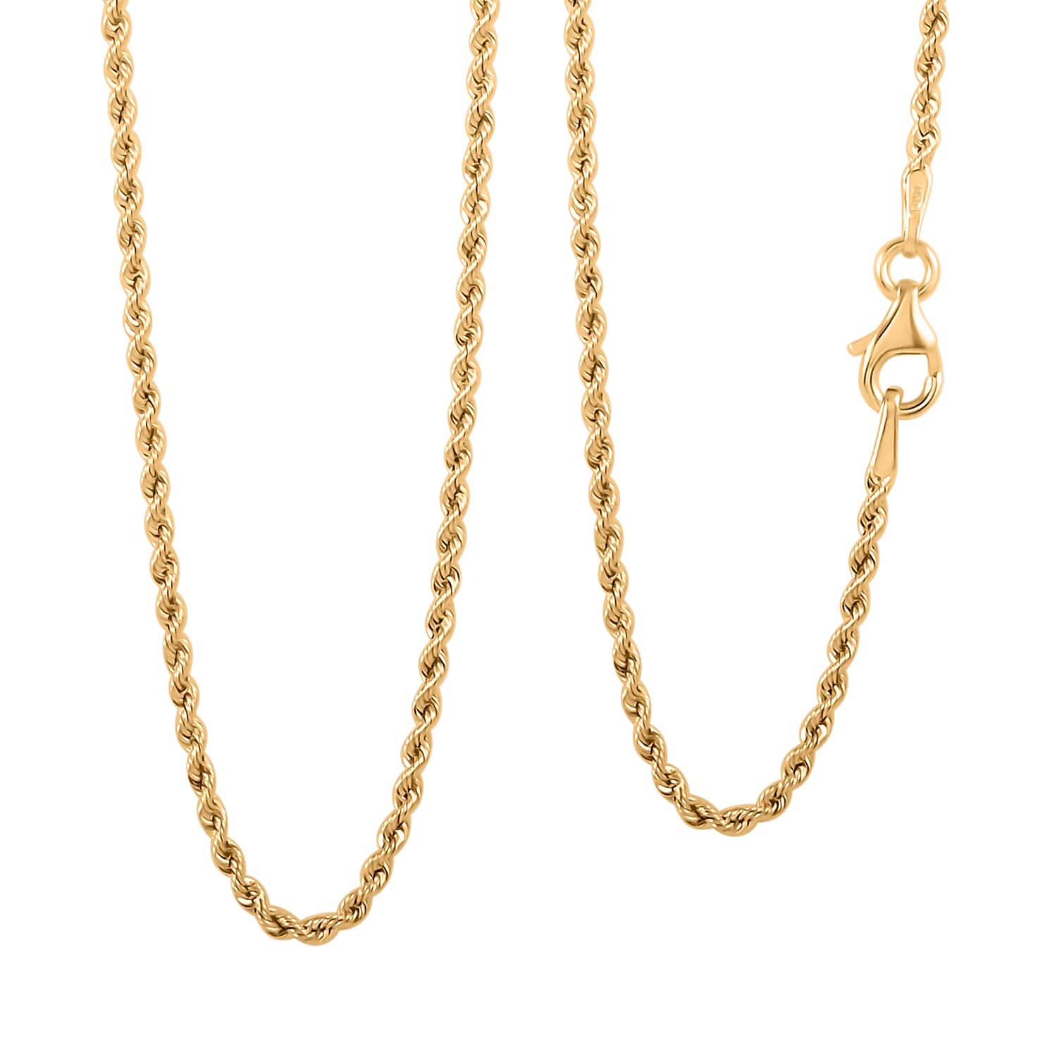 Italian 10K Yellow Gold 1.5mm Velvet Rope Necklace 26 Inches 2.09 Grams
