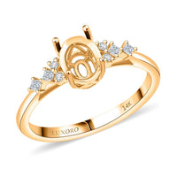 Luxoro Mounting Ring in 14K Yellow Gold (Size 9.0) 3.38 Grams