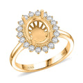 Iliana Mounting Ring in 18K Yellow Gold (Size 6.0) 4.81 Grams - Sticky add to cart bar