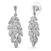 EverTrue White Diamond Accent Earrings in Platinum Bond