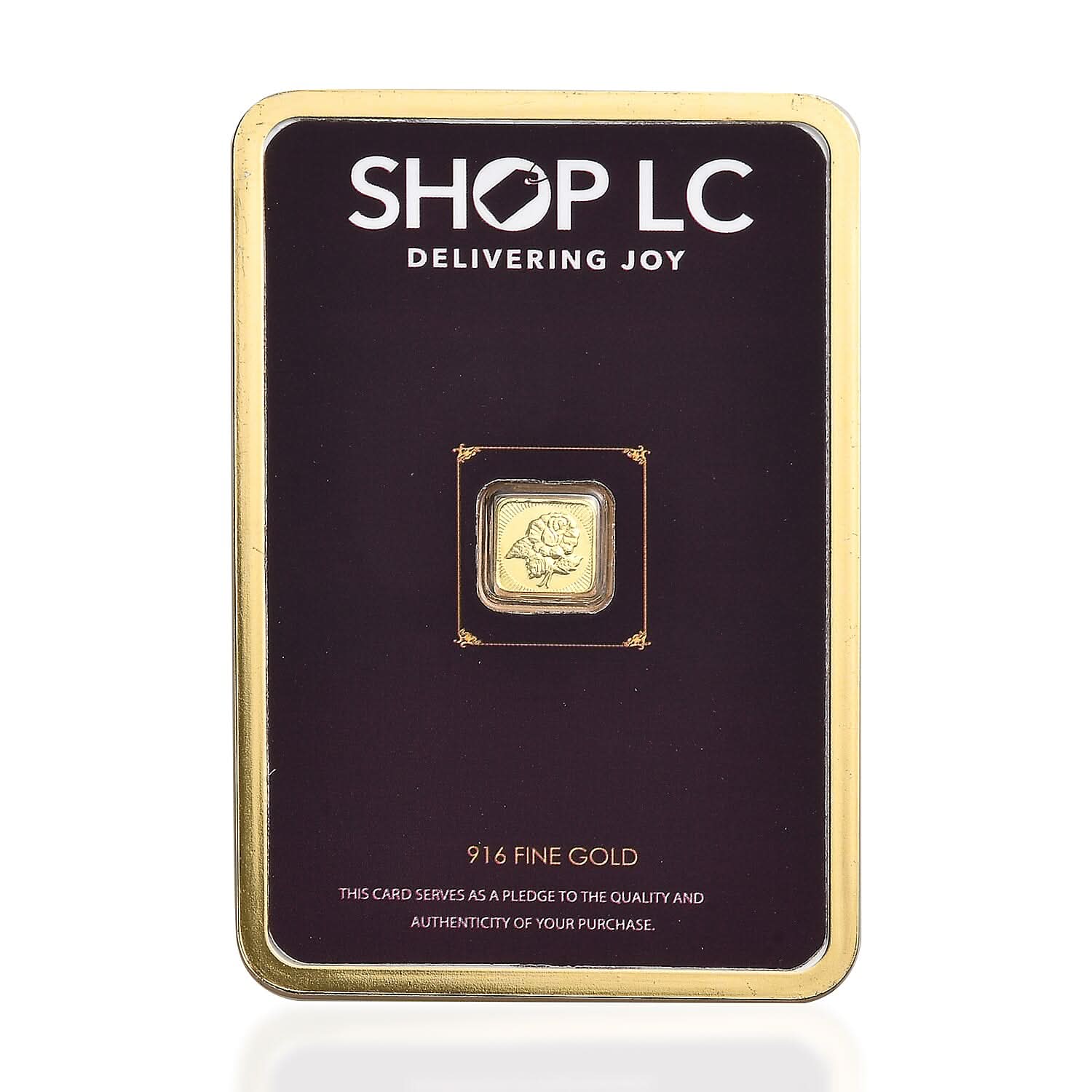 22K Yellow Golden Rose Flower Emboss Sheet 25mg