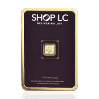 22K Yellow Golden Rose Flower Emboss Sheet 25mg