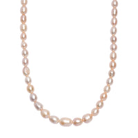 D'Joy Peach Freshwater Pearl Necklace in 18K Vermeil Yellow Gold Over Sterling Silver 18 Inches