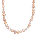 D'Joy Peach Freshwater Pearl Necklace in 18K Vermeil Yellow Gold Over Sterling Silver 18 Inches - Sticky add to cart bar
