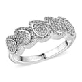EverTrue White Diamond Accent Tears of Light Ring in Platinum Bond (Size 10.0) - Sticky add to cart bar