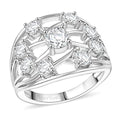 EverTrue Lab Created White Sapphire 2.30 ctw Ring in Platinum Bond (Size 10.0) - Sticky add to cart bar