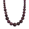 Premium Pink Tourmaline 240.00 ctw Beaded Necklace in Platinum Over Sterling Silver 18 Inches - Sticky add to cart bar