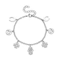 Multiple Symbolic Charms Bracelet in Stainless Steel (7.50-9.50In) - Sticky add to cart bar