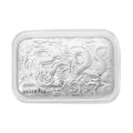 999 Platinum Dragon Emboss Bar (31x45.5mm) 300mg - Sticky add to cart bar