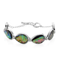 Abalone Shell Bracelet in Silvertone - Sticky add to cart bar