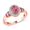 D’joy Premium Mahenge Spinel, Multi Gemstone Ring in 18K Vermeil RG Over Sterling Silver (Size 6.0) 0.90 ctw - Sticky add to cart bar