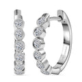 10K White Gold Luxuriant Lab Grown Diamond (E-F, VS) Hoop Earrings 0.50 ctw - Sticky add to cart bar