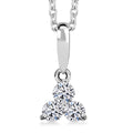 Luxuriant Lab Grown Diamond (I2) 0.20 ctw Pendant without Chain in Rhodium Over Sterling Silver - Sticky add to cart bar