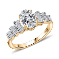 IGI Certified Luxuriant Lab Grown Diamond E-F VS 1.55 ctw Ring in 10K Yellow Gold