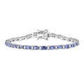 D’Joy Premium Kagem Zambian Emerald, Moissanite Bracelet in Rhodium Over Sterling Silver (6.50 In) 6.45 ctw - Sticky add to cart bar