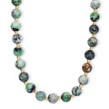 D'Joy Utah Variscite 200 ctw Necklace 18 Inches in 18K Vermeil Yellow Gold Over Sterling Silver - Sticky add to cart bar
