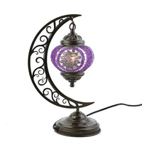 Multi Glass Crescent Turkish Lamp