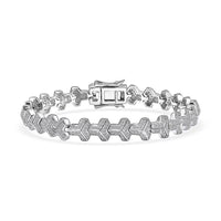 Luxuriant Lab Grown Diamond (G-H, SI) Bracelet in Rhodium Over Sterling Silver 2.00 ctw (8.00 Inches)