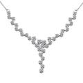 Luxuriant Lab Grown Diamond G-H SI 1.50 ctw Starlight Necklace in Rhodium Over Sterling Silver 18 Inches - Sticky add to cart bar